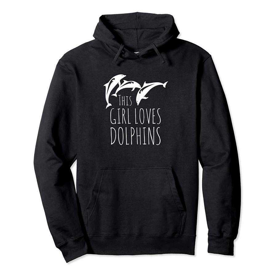 Girls Dolphin Shirt   Cool Gift I Love Dolphins Tee Hoodie Premium Tee