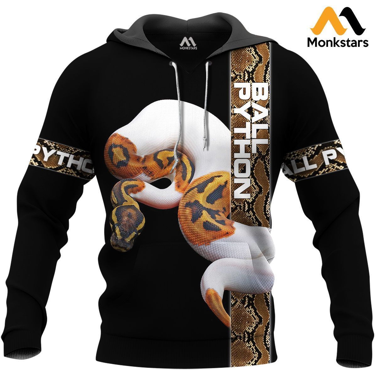 Animal Cool Pythons Unisex 3D Hoodie All Over Print