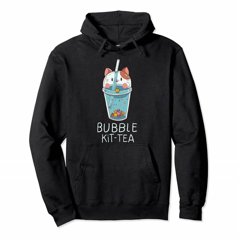 Bubble Kit Tea Kitten Cat Tea Mug Kawaii Feline Kitty Pun Pullover Hoodie, T Shirt, Sweatshirt