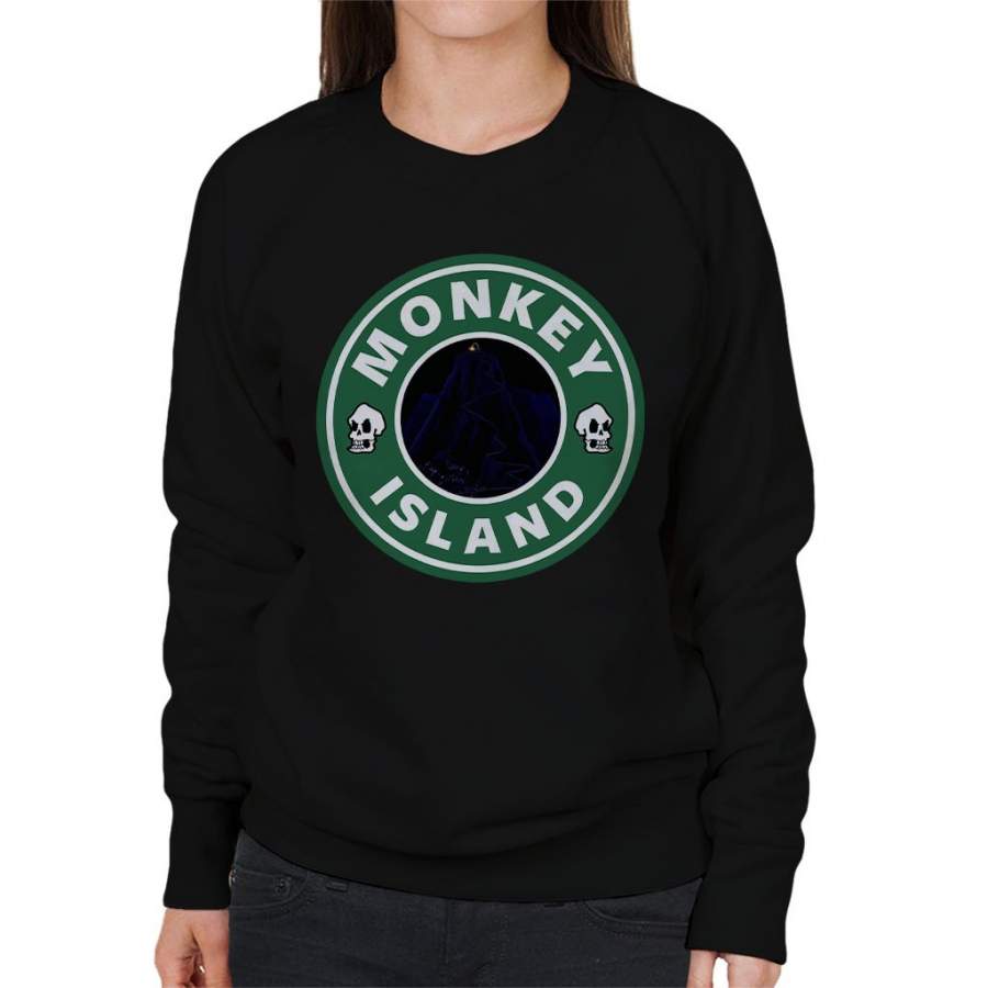 Monkey Island Star Bucks Logo Women’s Sweatshirt