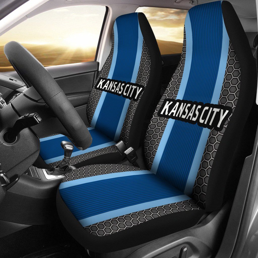 Kansas City Royals Inspired Sports Stripe Auto Seat Covers SUV Seat Covers Truck Seat Covers (Set of