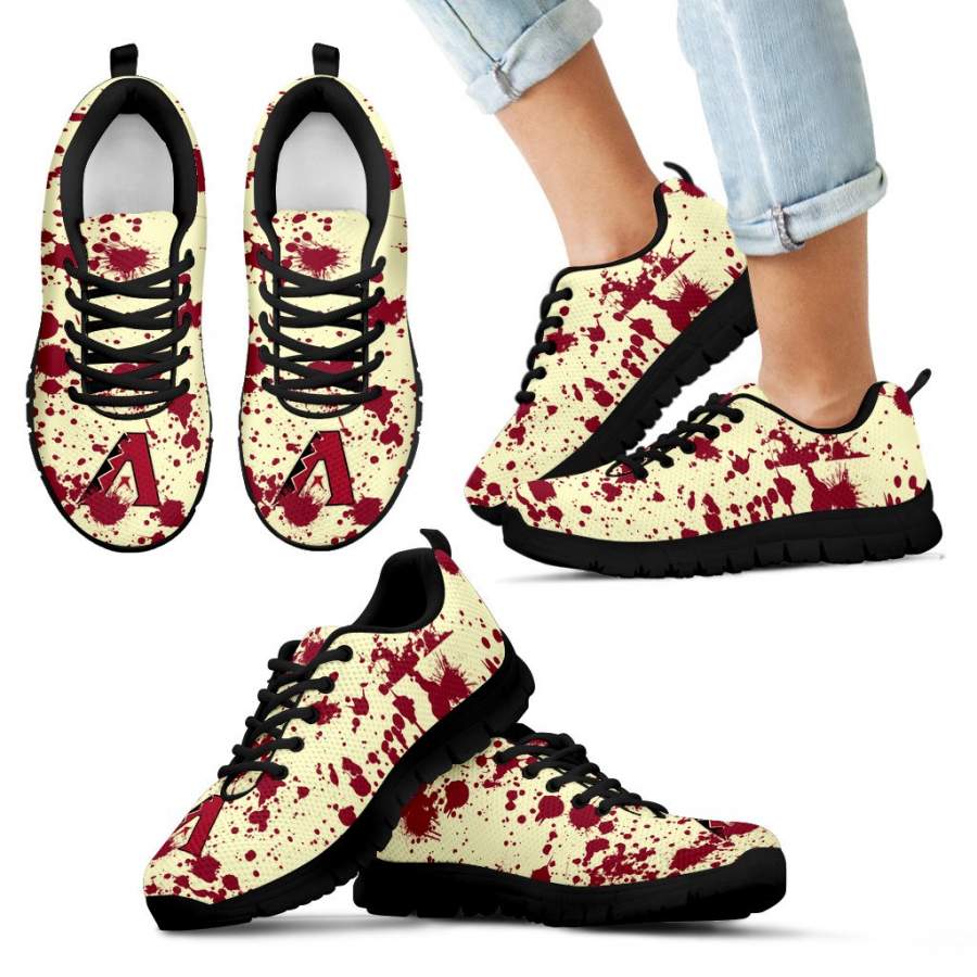 Splatters Watercolor Arizona Diamondbacks Sneakers