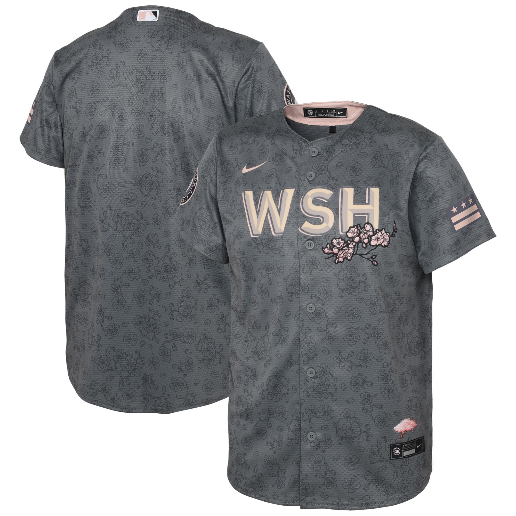 Washington Nationals 2022 City Connect Replica Jersey – Gray MLB