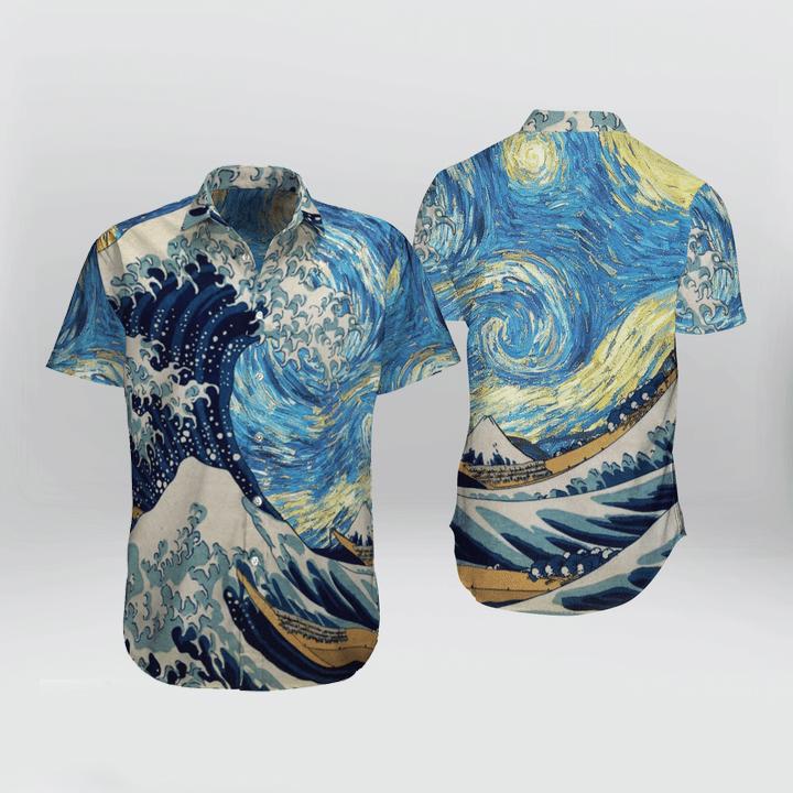 Japanese Aesthetic Ukiyoe Kanagawa Hawaii Shirt Ha35581