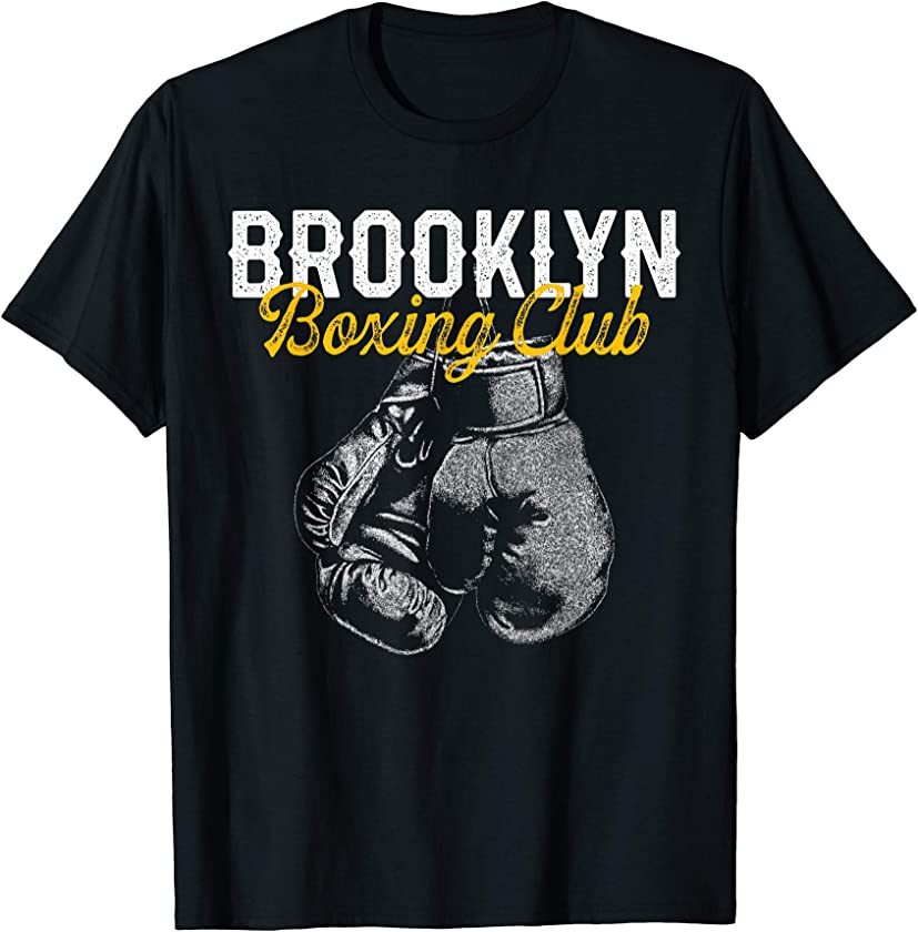 Boxer T-Shirt Distressed Retro Brooklyn Boxing Club Vintage