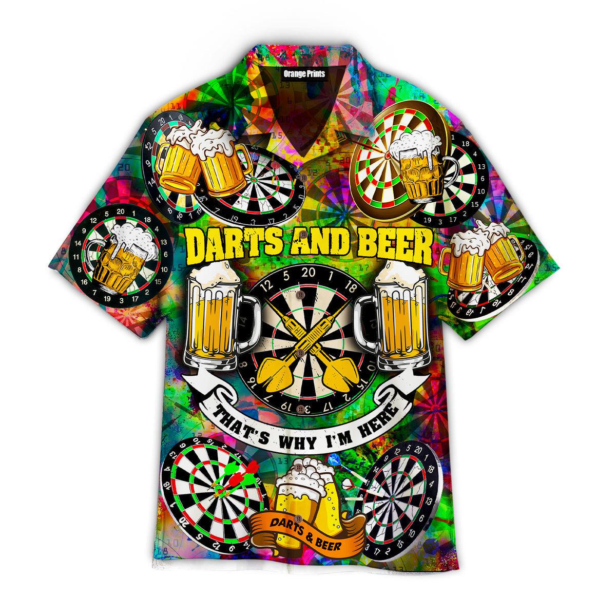 Darts And Beer Why Here Aloha Hawaii Shirt For Men Women Ha19495