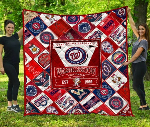 Washington Nationals Quilt Blanket A95