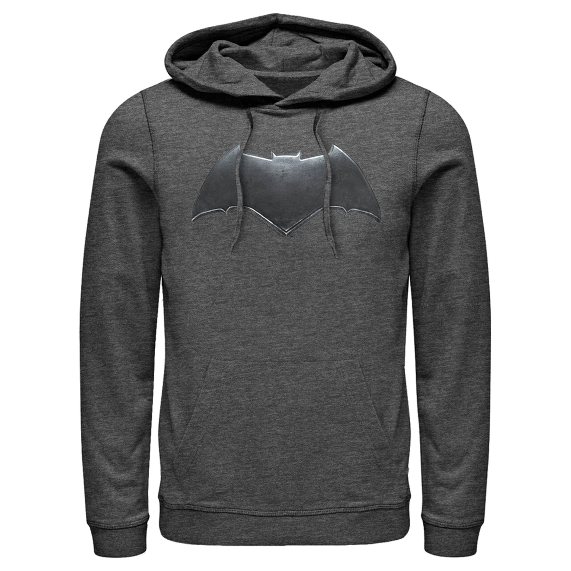 Zack Snyder Justice League Men’S Batman Logo  Pull Over Hoodie