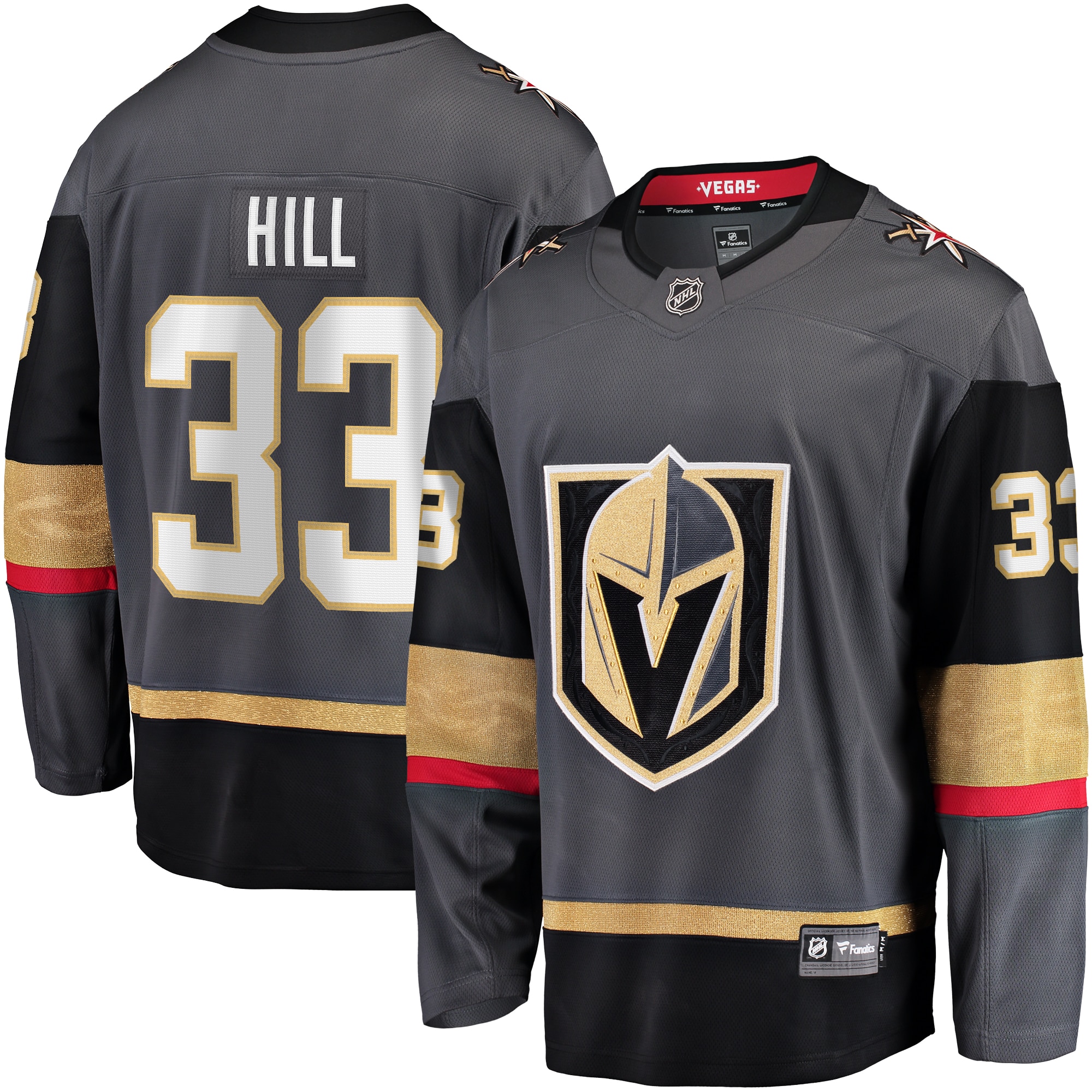 Adin Hill Vegas Golden Knights Branded Alternate Breakaway Jersey – Gray