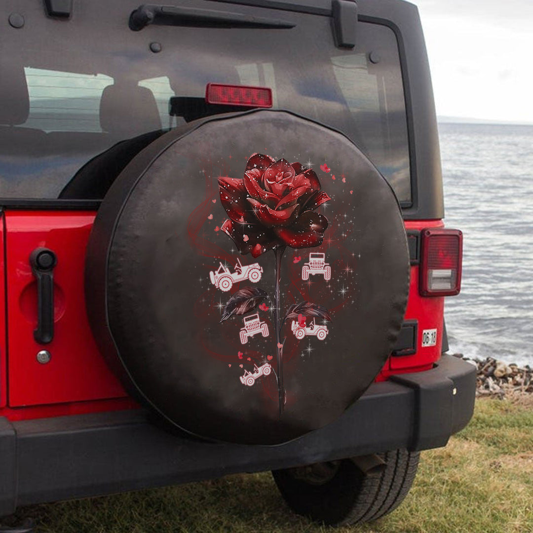 Jeep Roses Spare Tire Cover Lt11