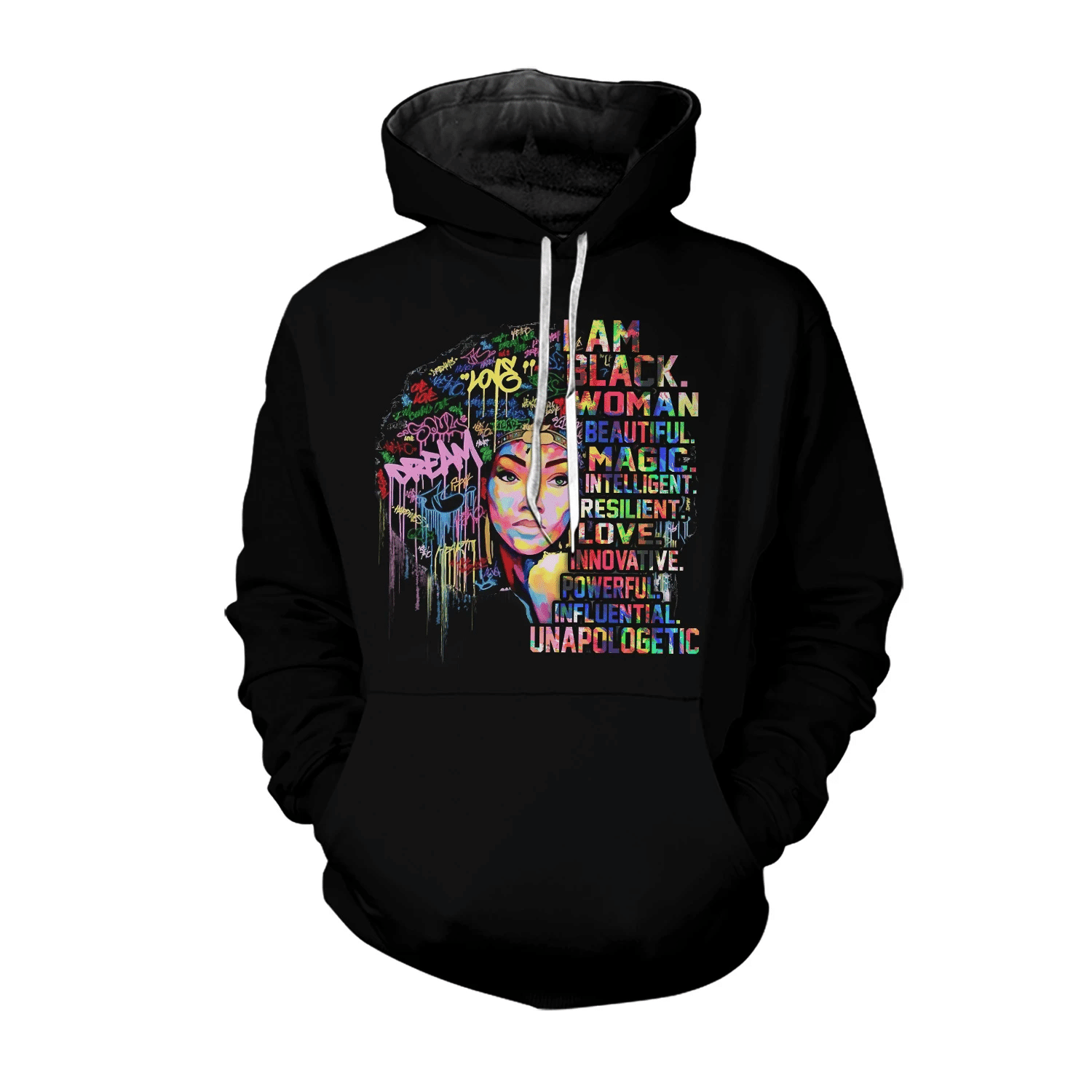 I Am A Black Powerful Women Hoodie For Men And Women