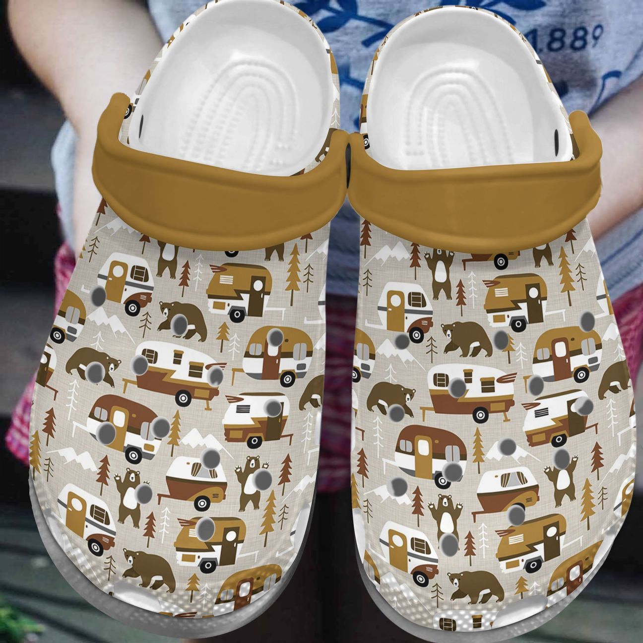 Camping Personalize Clog, Custom Name, Text, Fashion Style For Women, Men, Kid, Print 3D Camping Therapy