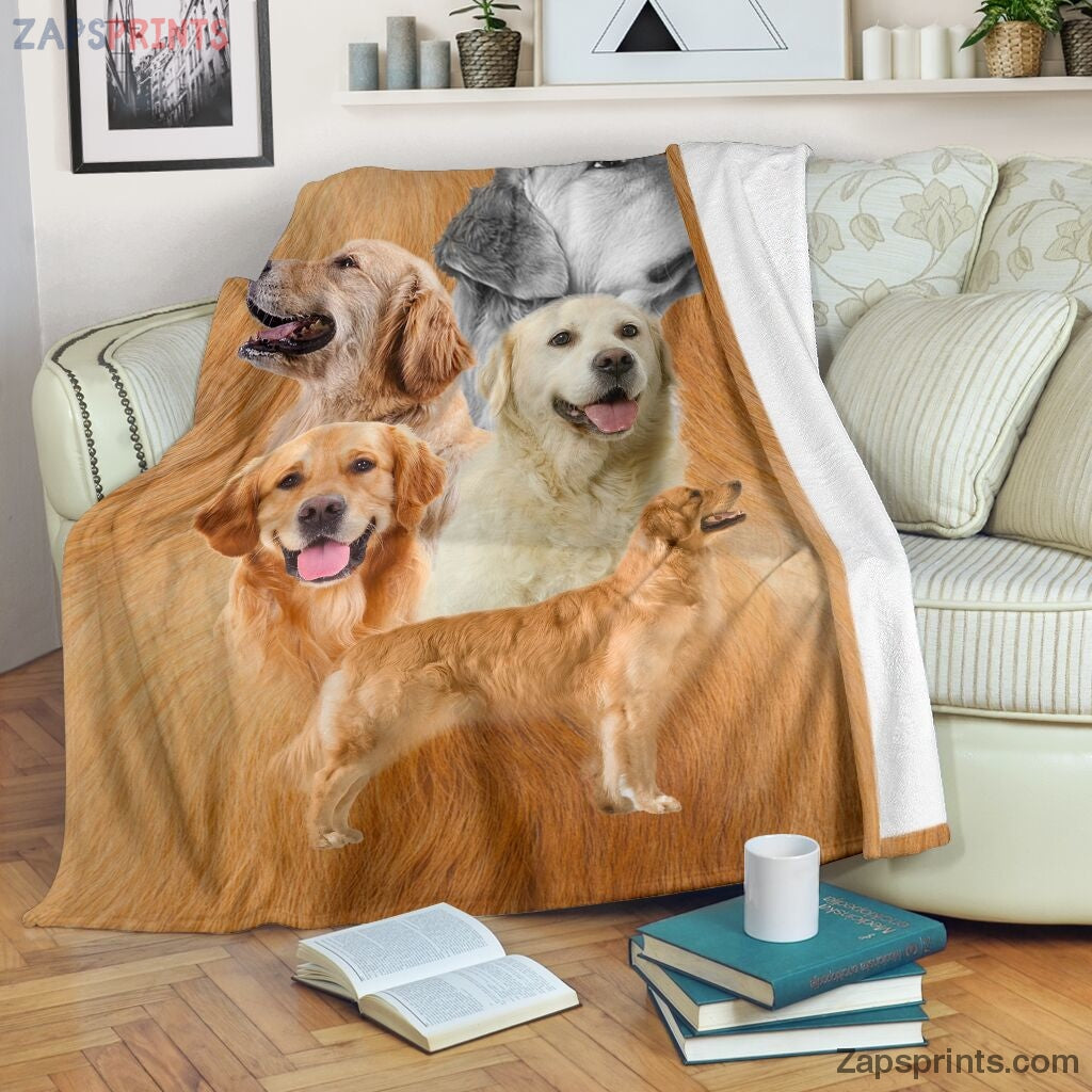 Dog Hair Background Golden Retriever Blanket – Cool Gift Ideas