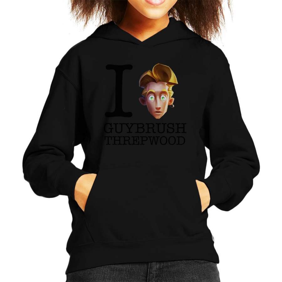 Monkey Island I Love Guy Threepwood Kid’s Hooded Sweatshirt