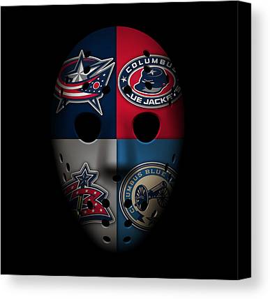 30 Columbus Blue Jackets Joe Hamilton Canvas Print