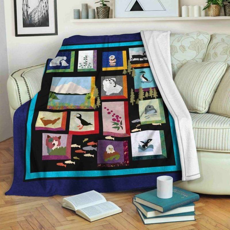 Animal CLM2711061S Sherpa Fleece Blanket