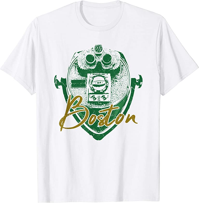 Boston Sightseeing Tours Vintage Binoculars Souvenir T-Shirt