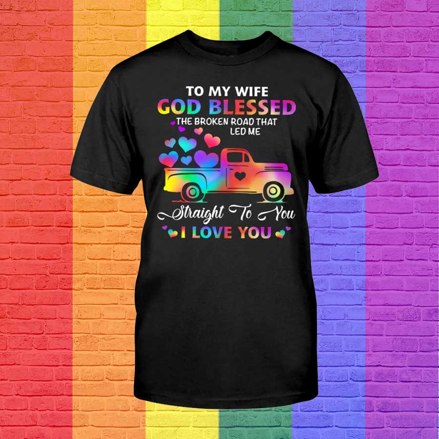 Straight To You, I Love You Shirt For Lesbian, Gaymer Tshirt For Pride Month History