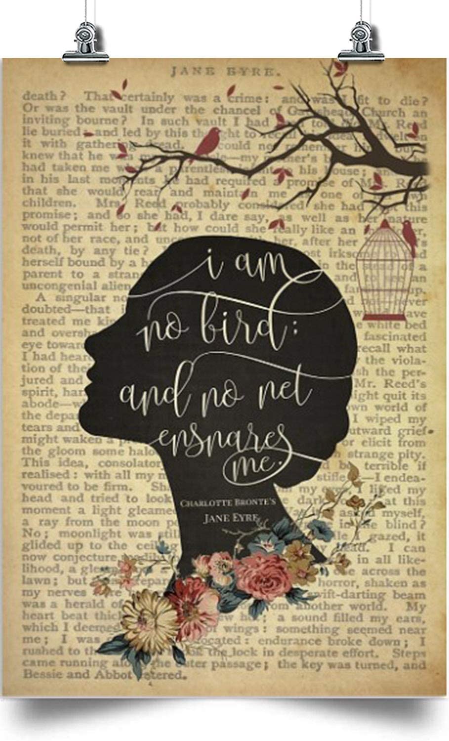 Bird Vertical Poster-I Am No Bird And No Net Ensnares Me-Home Decoration Poster, Wall Poster, Home And Room Decoration, Gifts For Friends And Relatives, Souvenirs.