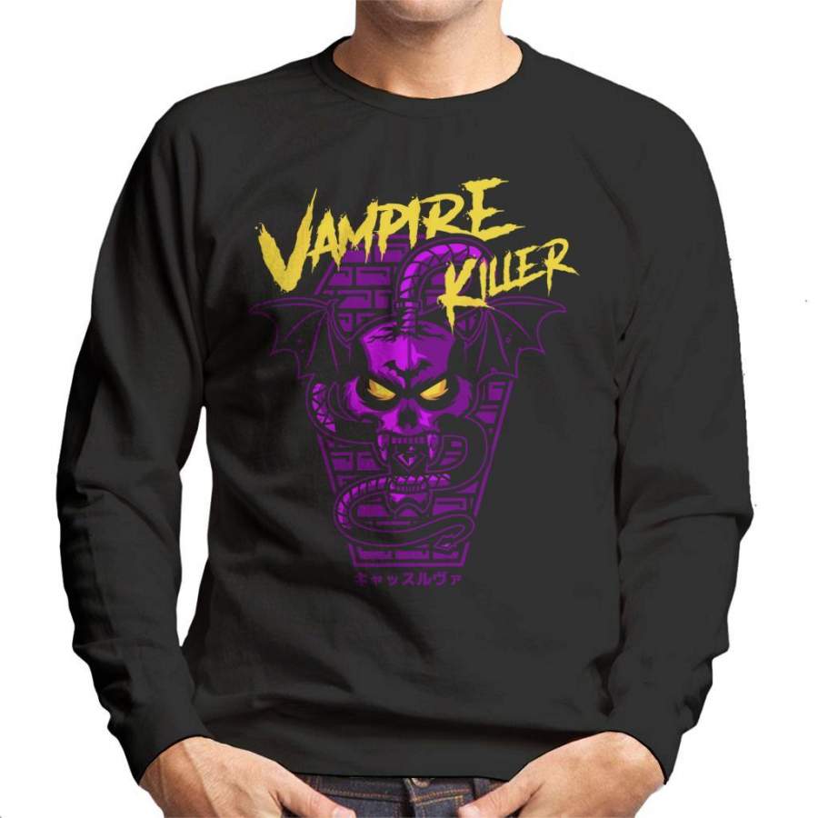 Vampire Killer Retro Castlevania Men’s Sweatshirt
