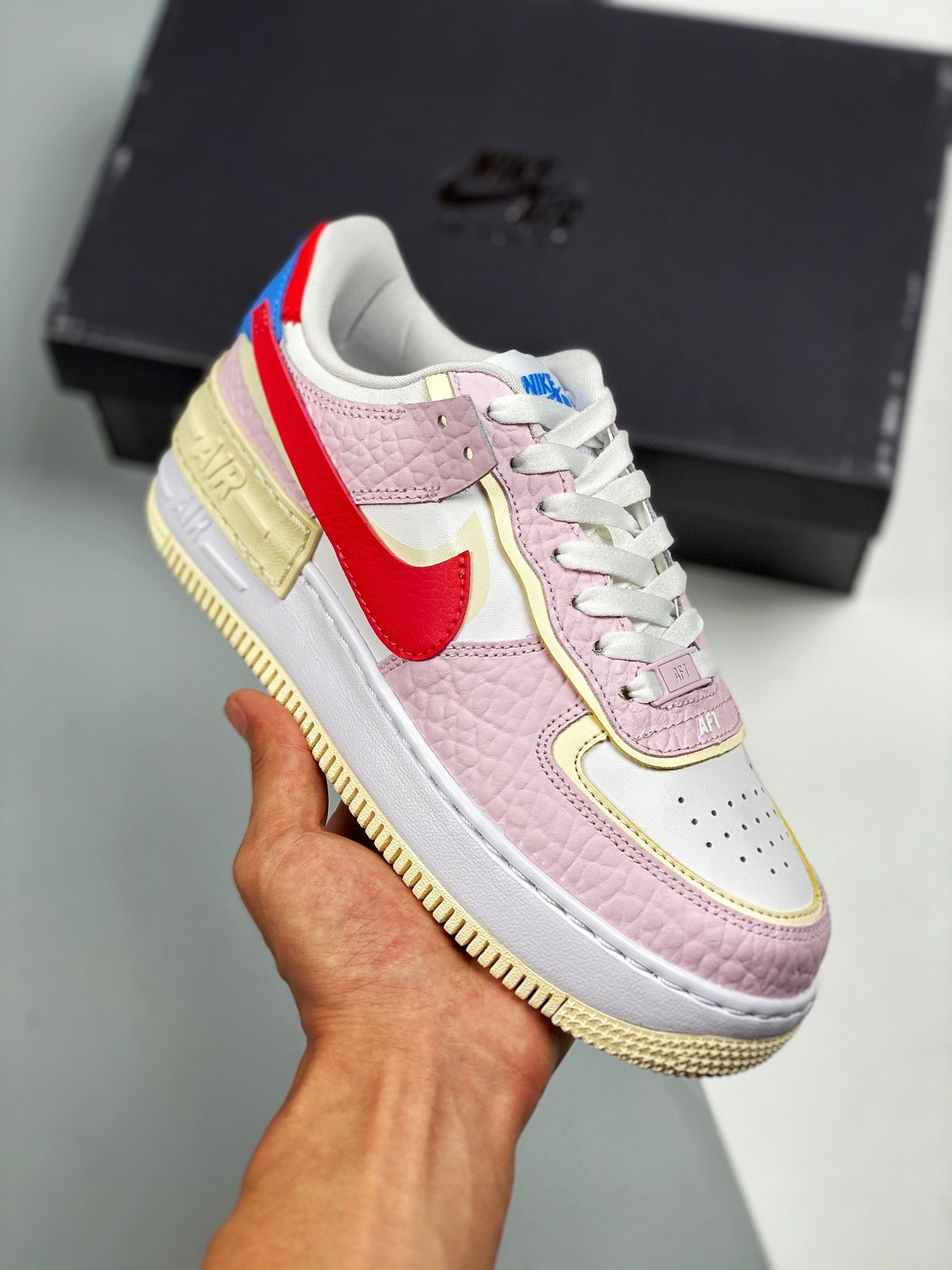 Nike Air Force 1 Shadow Pink White Yellow Red 5340028