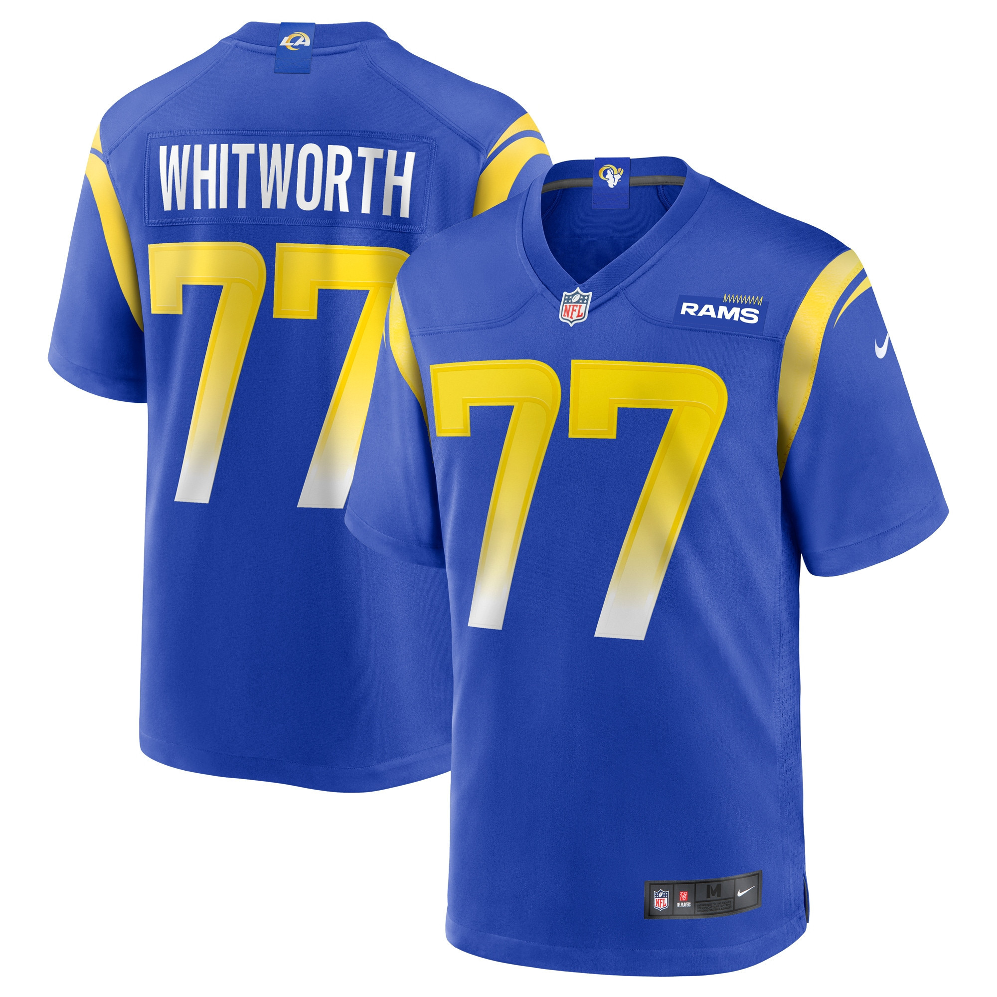 Andrew Whitworth Los Angeles Rams Game Jersey – Royal NFL