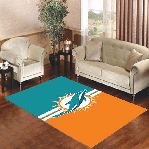 Miami Dolphins Wallpaper Living Room Carpet Rugs