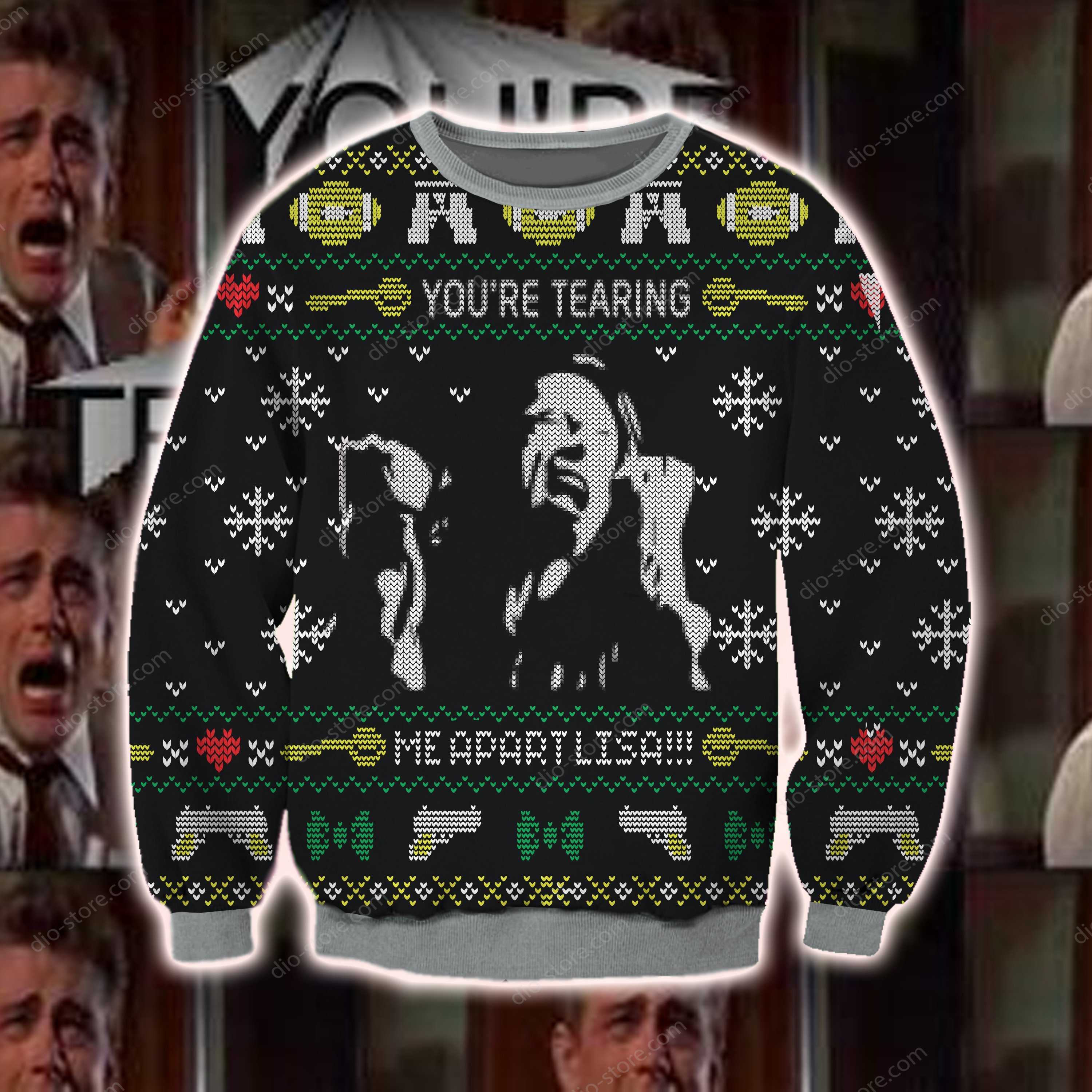 Youre Tearing Me Apart Lisa Knitting Pattern 3D Print Ugly Sweater Hoodie All Over Printed Cint10562