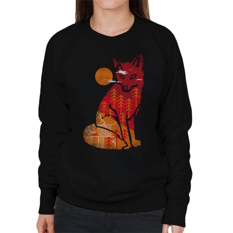 Wild Fox Forest Women’s Sweatshirt