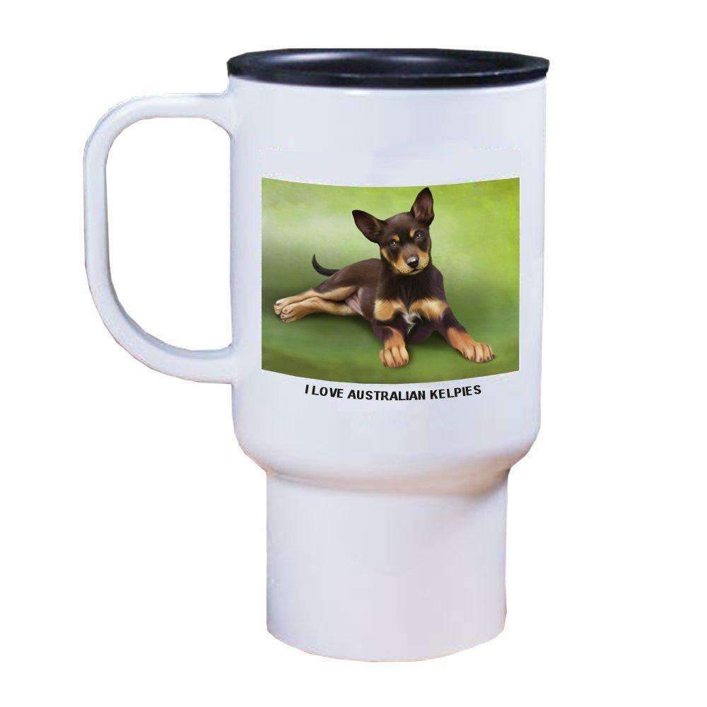 Australian Kelpie Puppy Dog Travel Mug