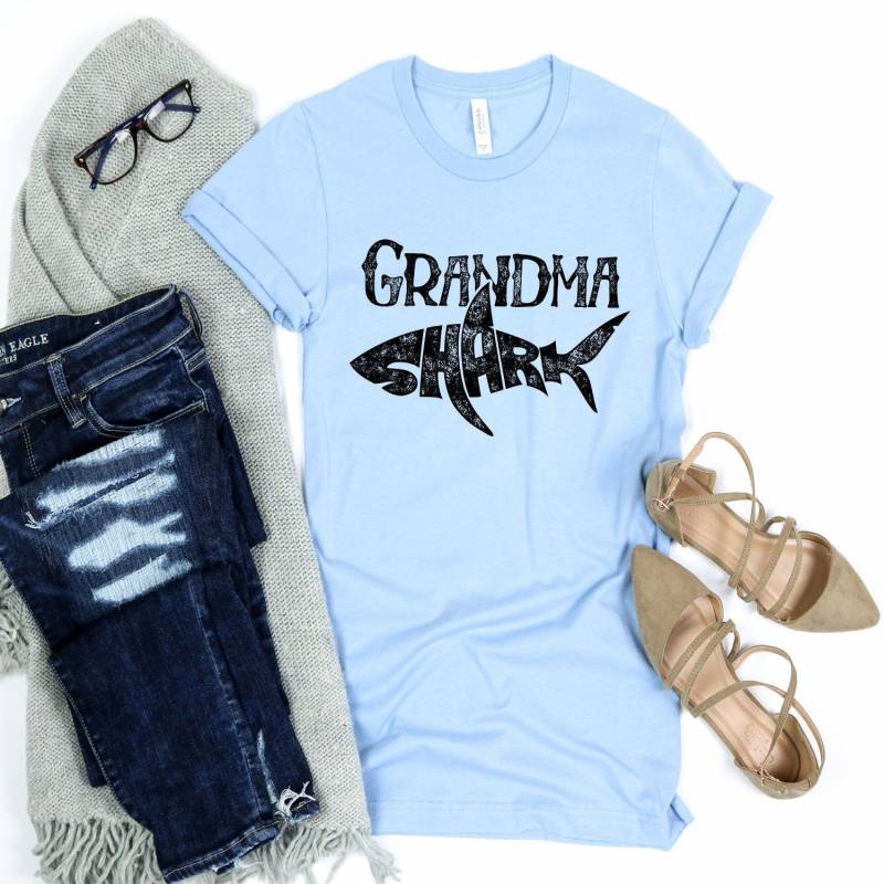 Crushtee Grandma Shark Shirt Shark Shirt Shark Gifts Mothers Day Shirt Funny Sharks Shark Lover Shark Family Shirts Tank Top Hoodie Long Sleeve Hoodie