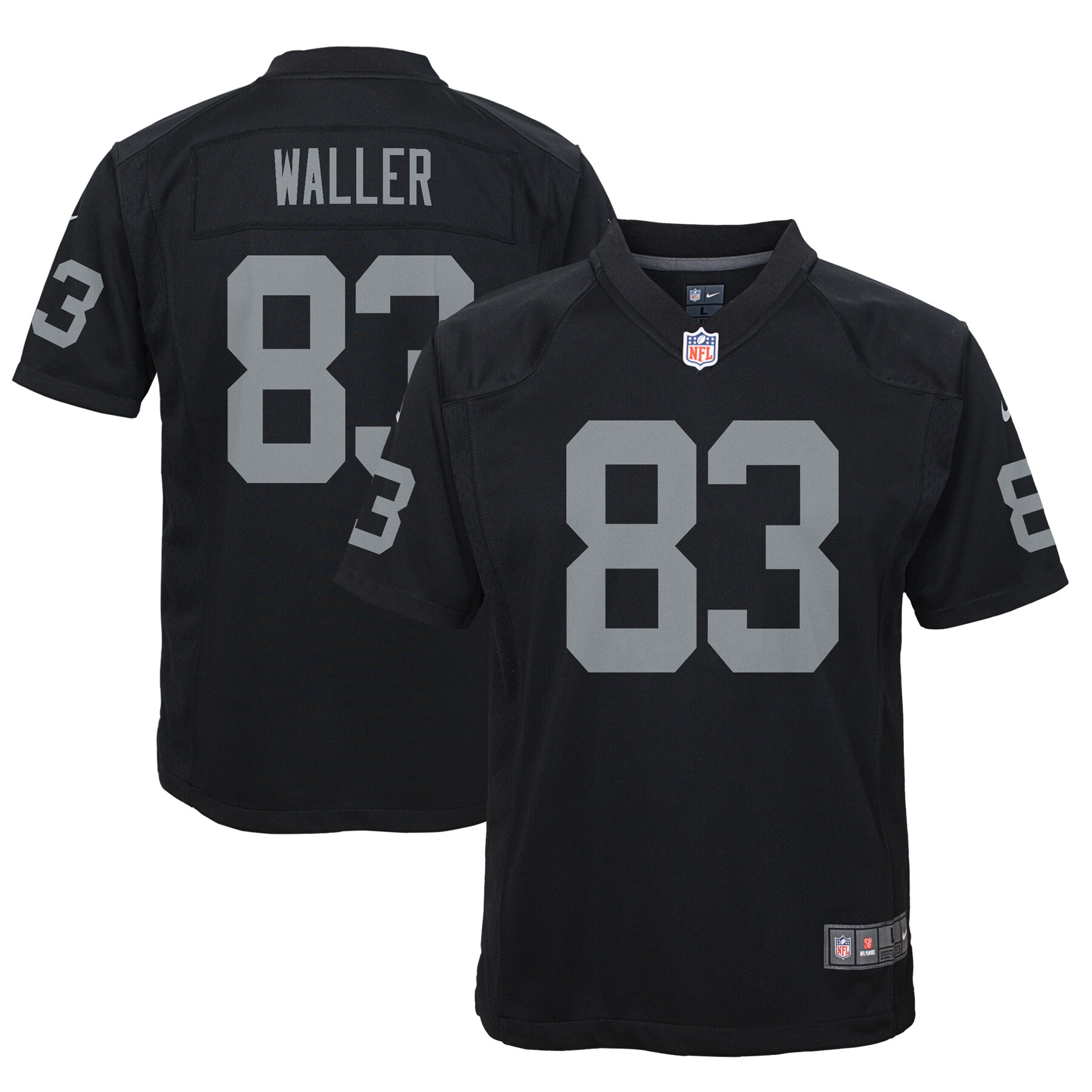 Youth Las Vegas Raiders Darren Waller Black Game Jersey