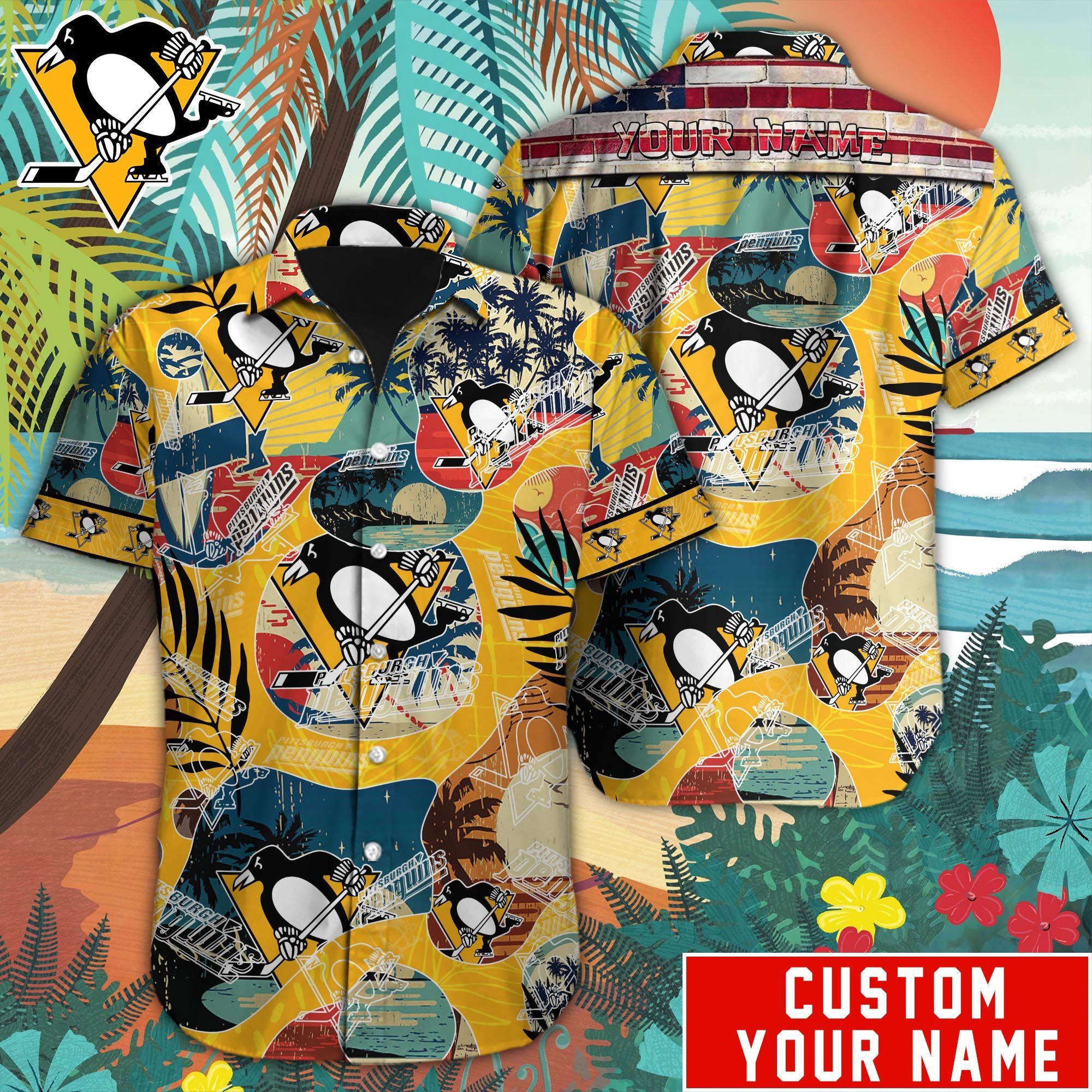 Pittsburgh Penguins Mystique In Custom Hawaiian Design Ii