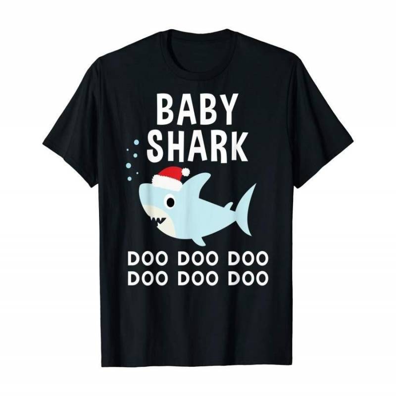 Baby Shark Doo Doo Christmas For Family Pajamas Men And Women T Shirt S-5Xl