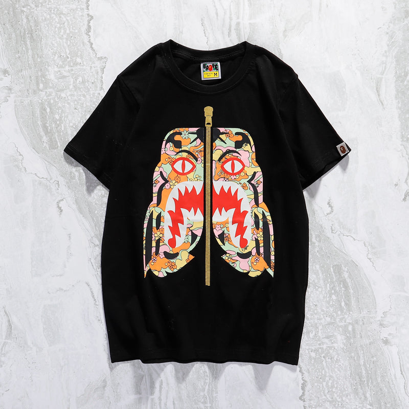 Bape Harajuku Tiger Head Cotton T Shirt 1035