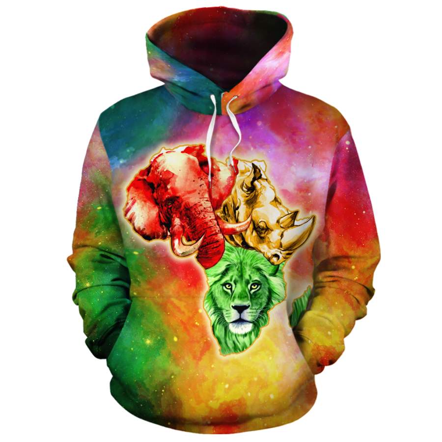 Animal Map All-over Hoodie