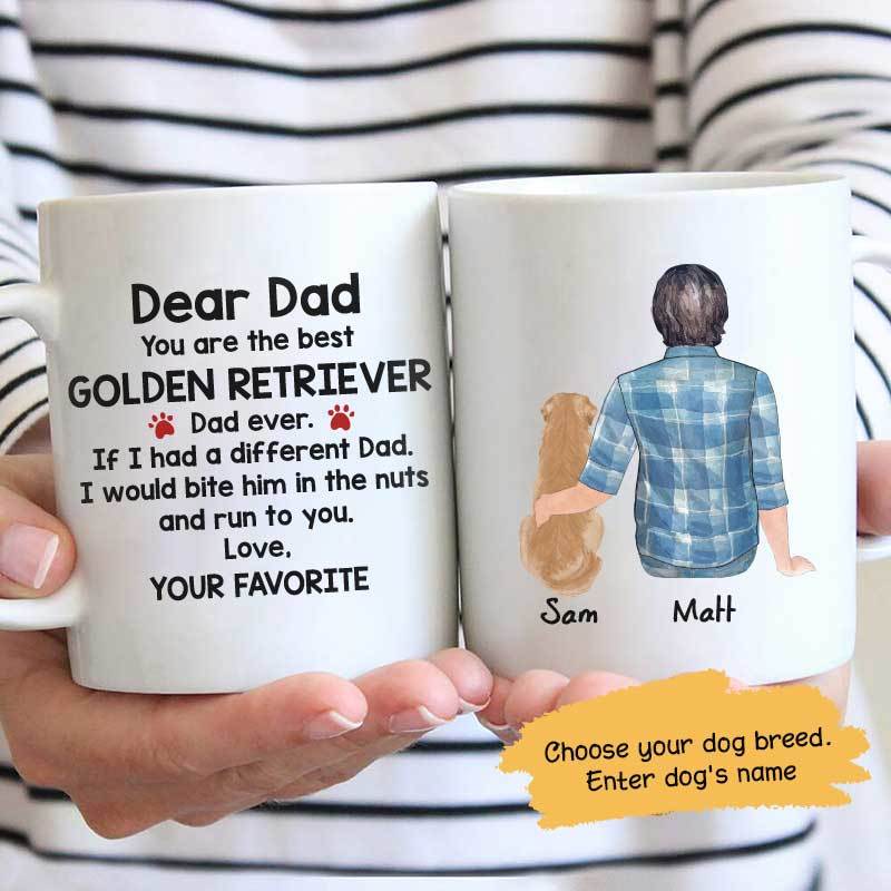 Best Dog Dad Personalized Dog Dad Coffee Mug