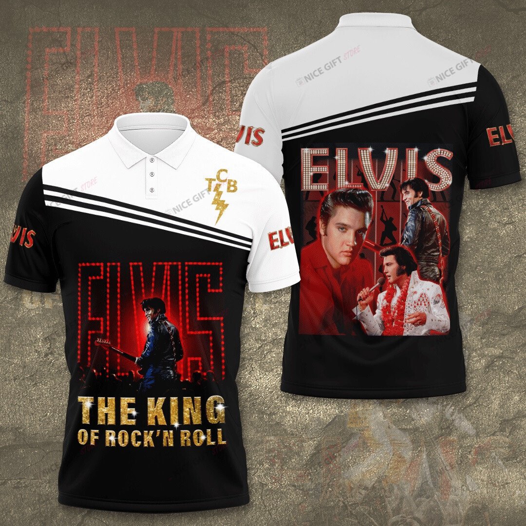 Elvis Presley Polo Shirt 3D 3Ps-J4H6