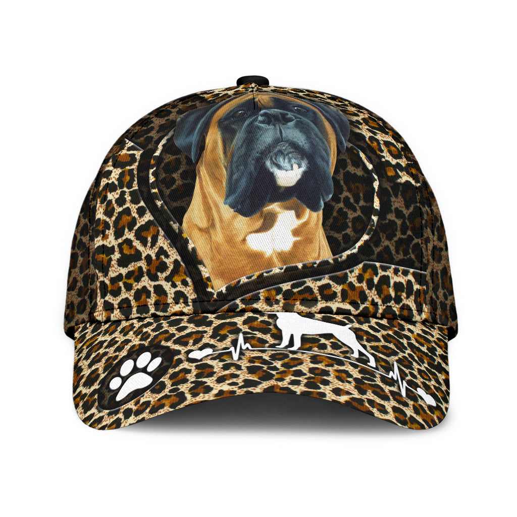 Boxer Hat With Leopard All Over Print