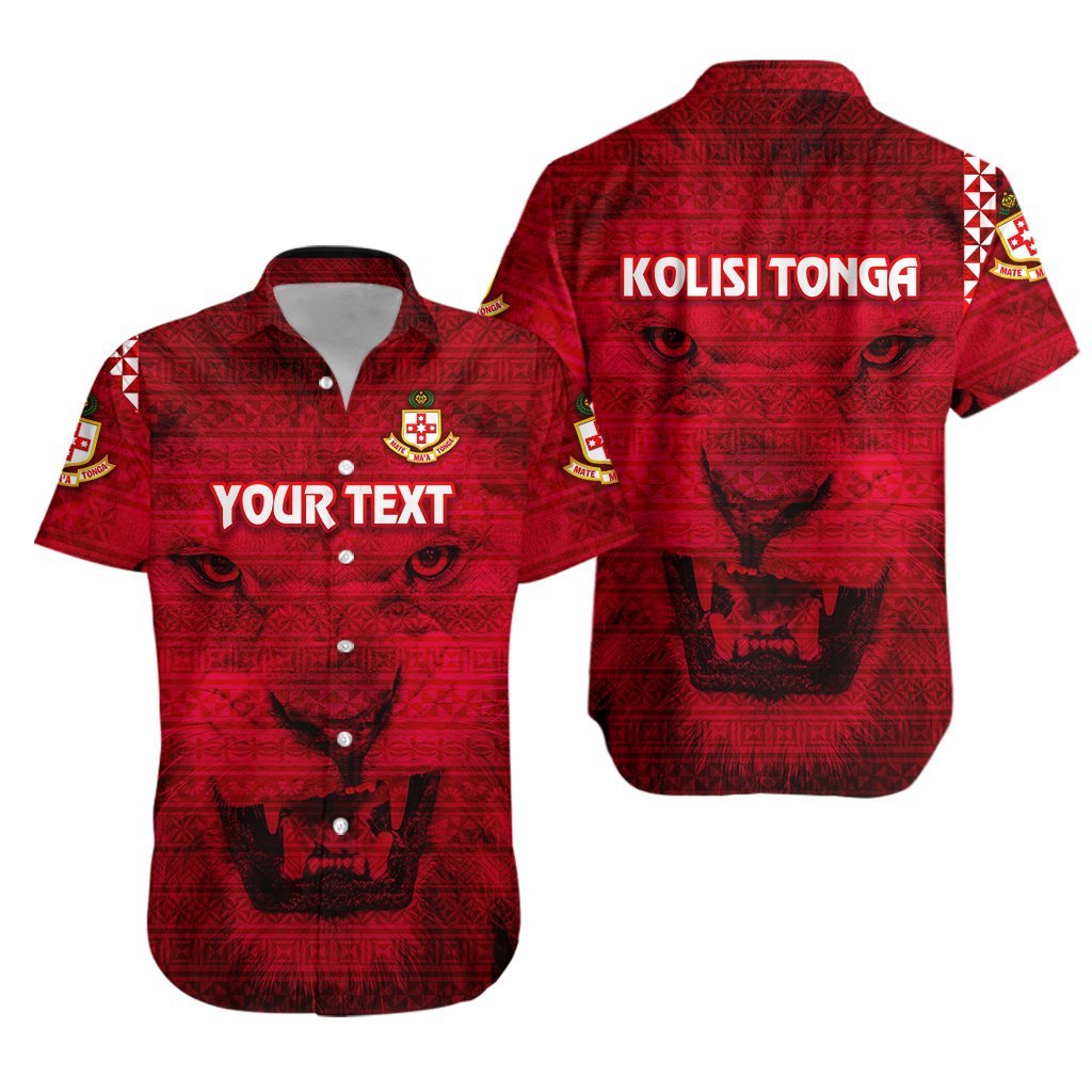 (Custom Personalised) Kolisi Tonga Hawaiian Shirt Mate Ma’A Tonga Powerful Lion