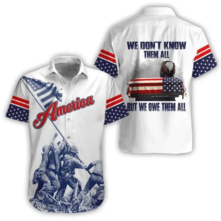 America Eagle We Don’T Know Them All But We Owe Them All Hawaiian Shirt | For Men & Women | Adult | Hw8560