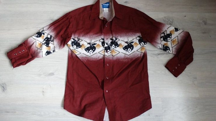 Wrangler Lee Marlboro Levis Country And Western Rodeo Shirt