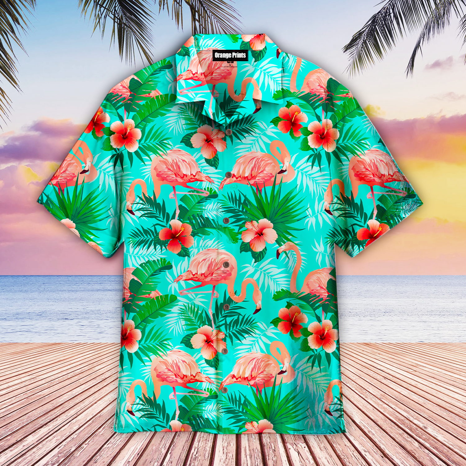 Pink Flamingos Exotic Birds Tropical Hawaii Shirt For Men Women Ha103549