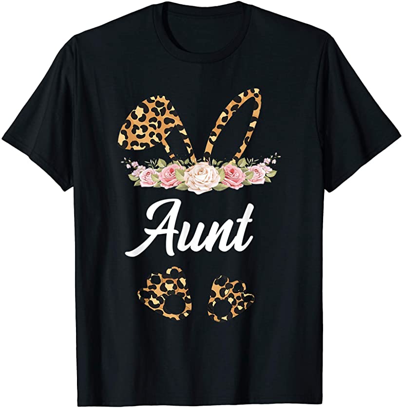 Aunt Bunny Animal Lover Women Cute Easter Day T-Shirt