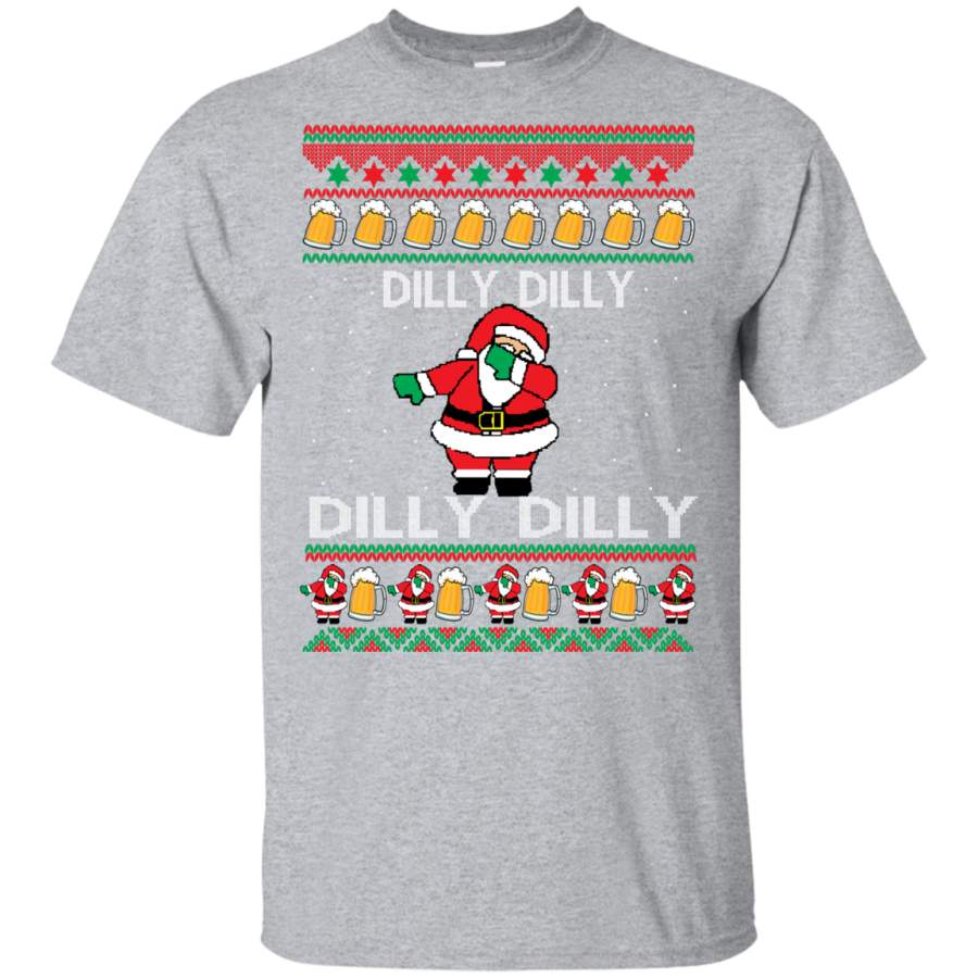 AGR Dilly Dilly Santa Dilly Dilly Ugly Christmass Sweater Youth T-Shirt