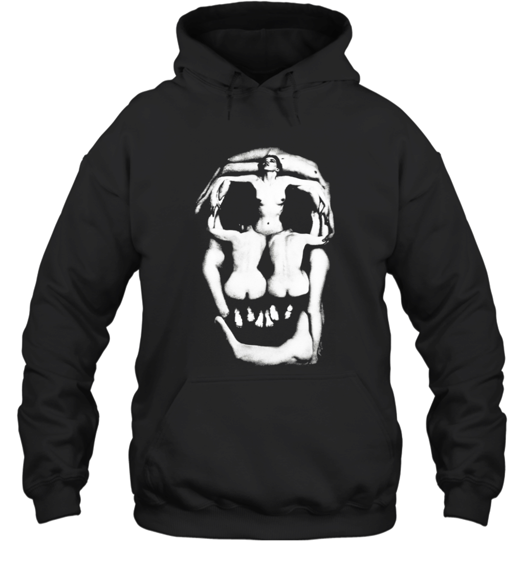 TheLegendT Men’s Salvador Dali Skull Art Short Sleeve Hoodie – LorenTshirt
