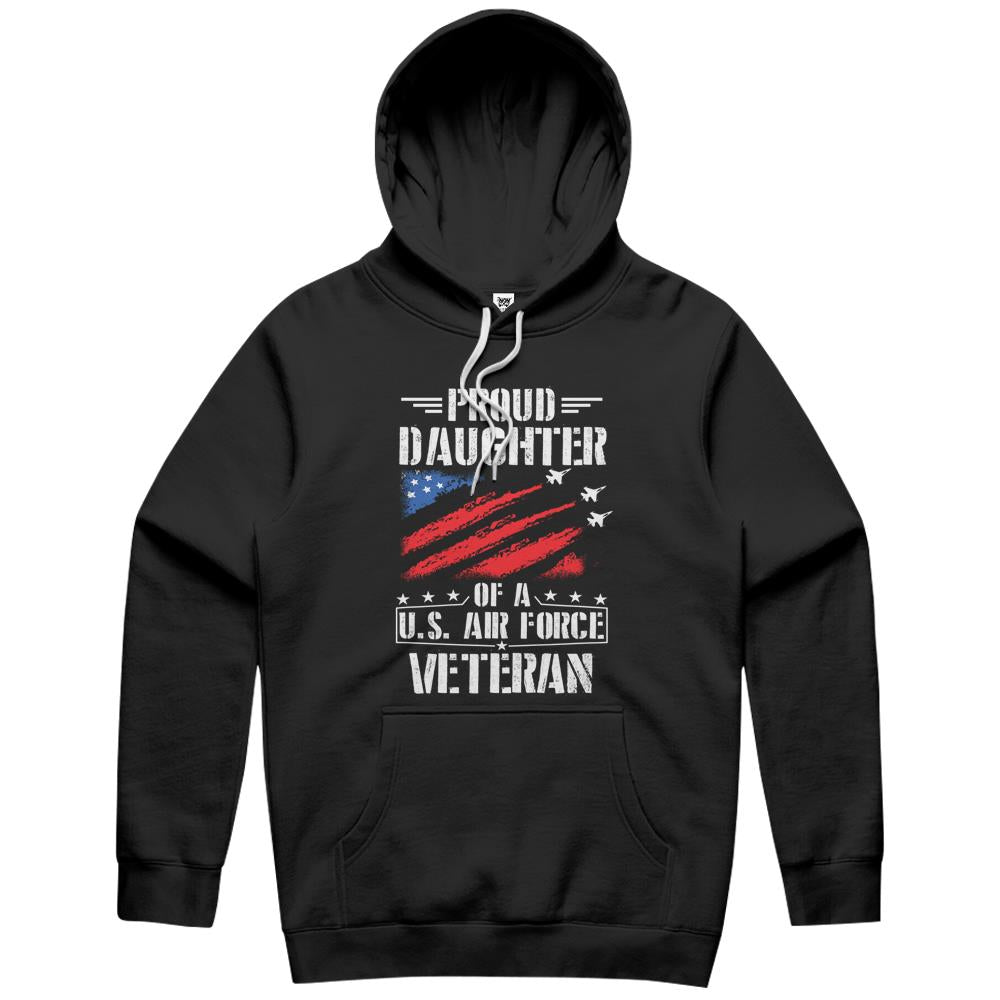 Proud Daughter Of A U.S. Air Force Veteran Gift Design Hoodie