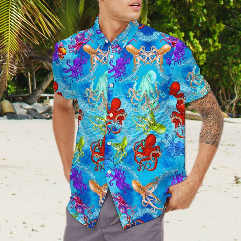 Octopus Ocean Hawaii Shirt Ha89197