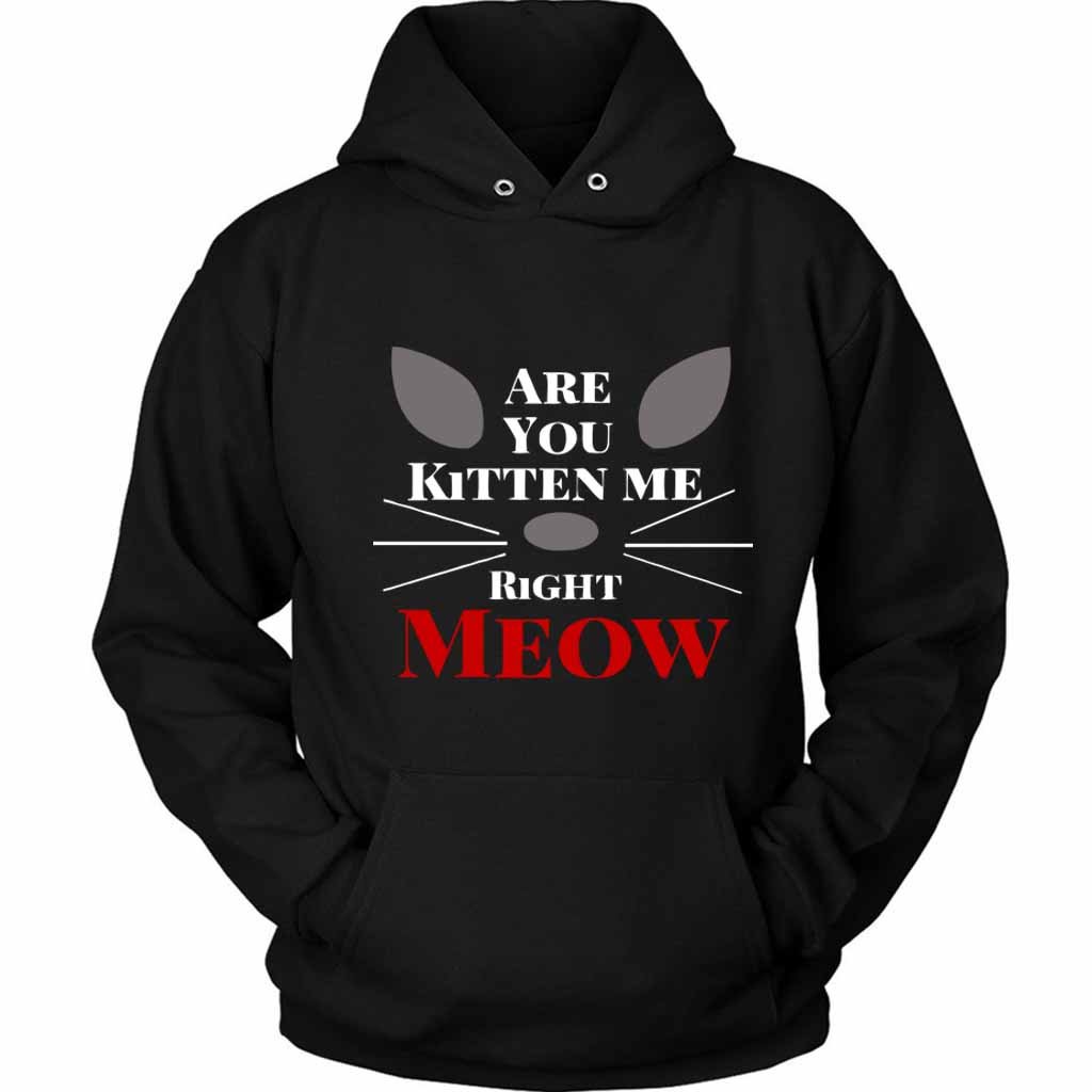 Are You Kitten Me Right Meow Nine Unisex Hoodie