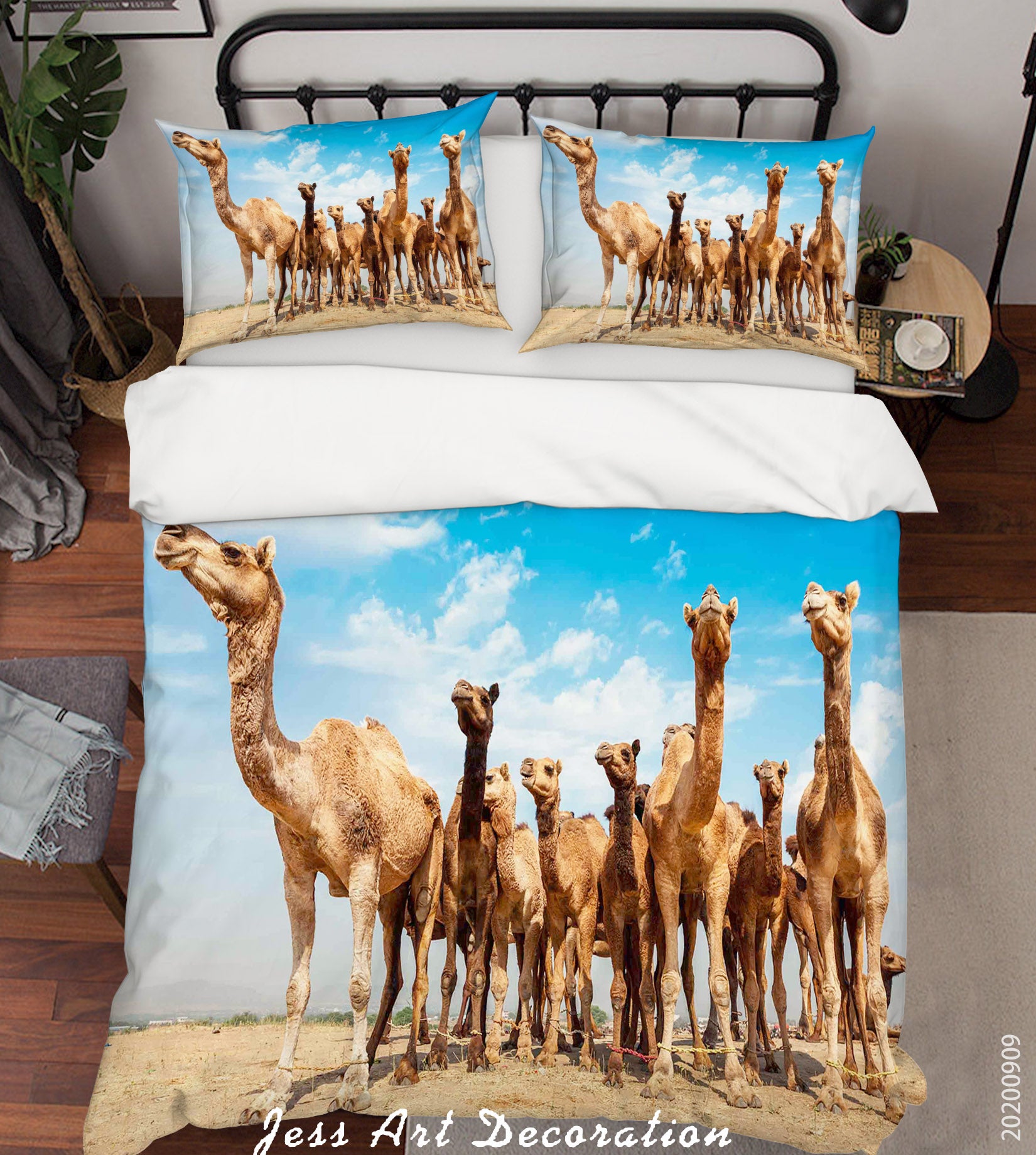 3D Animal Camel Cloud Quilt Cover Set Bedding Set Duvet Cover Pillowcases Wj 6015